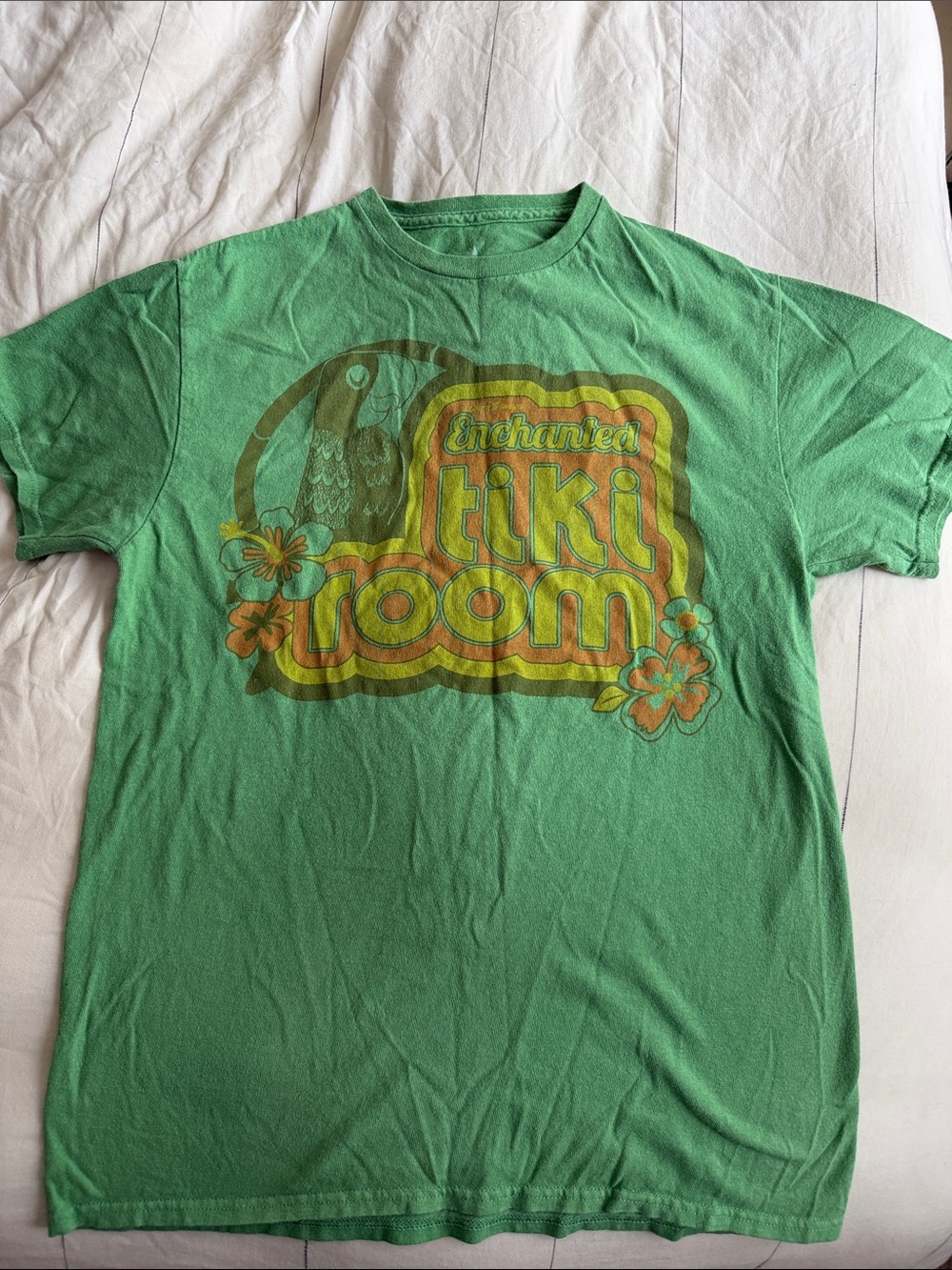 Disney Green Enchanted Tiki Room Graphic Tee